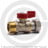 Кран латунный Ду-15 (1/2&quot;) Ру-16 НР-Накидная гайка флажок Giacomini R254