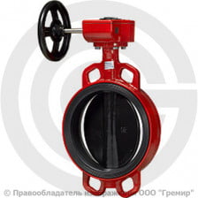 Затвор дисковый поворотный межфланцевый с редуктором Ду-500 Ру-10 EPDM с чугунным диском АДЛ Гранвэл ЗПВС-FL(W)-MDV-E