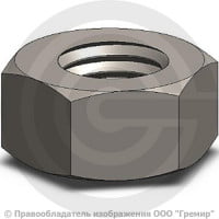 Гайка нержавеющая A2 М10 DIN 934