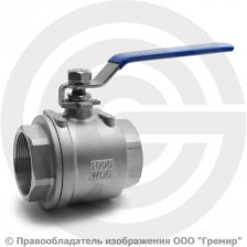 Кран нержавеющий AISI 304 (CF8) Ду-50 (2") Ру-40 ВР (ВН) муфтовый NK-BML50/4