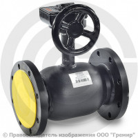 Кран стальной фланцевый с редуктором Ду-125 Ру-25 L=325мм Broen Ballomax КШТ 61.103.125.Р.25