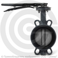 Затвор дисковый поворотный межфланцевый Ду-150 Ру-16 NBR с нержавеющим диском Benarmo Затвор дисковый поворотный межфланцевый Ду-150 Ру-16 NBR с нержавеющим диском Benarmo