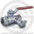 Кран латунный со спускником Ду-15 (1/2&quot;) Ру-42 ВР (ВН) хром рычаг Giacomini R250DS