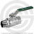 Кран латунный Ду-10 (3/8&quot;) Ру-42 ВР-НР (ВН-НАР) хром зеленая рычаг Giacomini R254WL