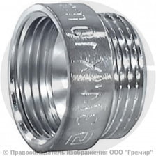 Удлинитель латунный ВР-НР (ВН-НАР) Ду-20 (3/4") L=10мм хром SantechSystems