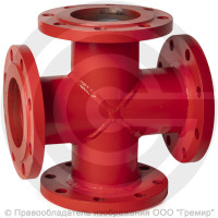 Крест фланцевый КФ стальной Ду 500-400 Ру-16 КЗСД Крест фланцевый КФ стальной Ду 500-400 Ру-16 КЗСД