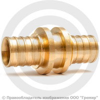 Муфта бронзовая для PE-X труб Дн 20 RAUTITAN PLATINUM RX Rehau