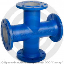 Крест фланцевый КФ Ду 250-150 (600-500) ВЧШГ с ЦПП цинк+AL ГОСТ ISO 2531-2012