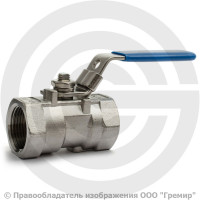 Кран нержавеющий AISI 316 (CF8M) Ду-20 (3/4") Ру-63 ВР (ВН) муфтовый полнопроходной АДЛ BV16