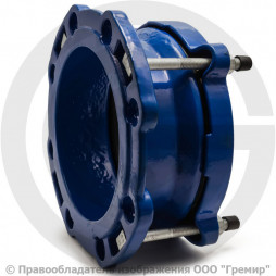 Муфта чугунная соединительная для ПЭ труб Ду-65 (Дн 75-75) Ру-16 L=92мм ПФРК-Е