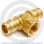 Тройник латунный для PE-X труб Дн 25-3/4"-25 ВР (ВН) РОС