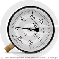 Манометр радиальный диаметр 160мм 0-6 кгс/см2 (0-0,6 МПа) М20х1,5 ДМ05-МП-4У Стеклоприбор