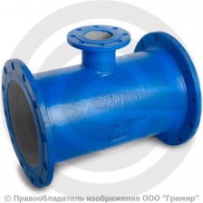 Тройник фланцевый ТФ Ду 600-200 ВЧШГ с ЦПП цинк+AL ГОСТ ISO 2531-2012