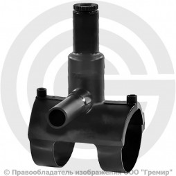 Седелка ПЭ100 электросварная Дн 75-25 Ру-16 SDR11 с фрезой EUROSTANDARD