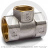 Тройник латунный переходной ВР (ВН) Ду 25-15-25 (1&quot;- 1/2&quot;- 1&quot;) никель Aquasfera