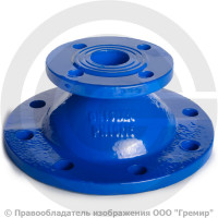 Переход фланцевый ХФ Ду 80-50 (L=100) ВЧШГ с ЦПП цинк+AL ГОСТ ISO 2531-2012
