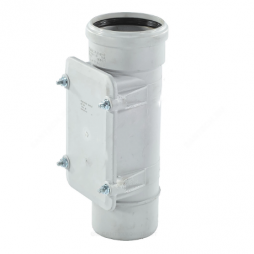 Ревизия PP-MD с крышкой бесшумная светло-серая Дн 90 (DN80) б/нап в/к Ostendorf Skolan dB SKRE