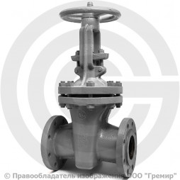 Задвижка стальная фланцевая Ду-100 Ру-40 L=350мм (Т<450°С) 30с15нж ЧАЗ