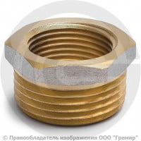 Футорка латунная ВР-НР (ВН-НАР) Ду 8-10 (1/4"- 3/8") никель Aquasfera