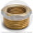 Футорка латунная ВР-НР (ВН-НАР) Ду 15-20 (1/2&quot;- 3/4&quot;) никель Aquasfera