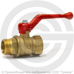 Кран латунный Ду-50 (2") Ру-25 ВР-НР (ВН-НАР) рычаг VALFEX 11Б27фт1М