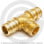Тройник латунный для PE-X труб Дн 16-1/2"х16 НР (НАР) GX153 Giacomini