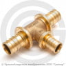 Тройник бронзовый переходной для PE-X труб Дн 25-16-25 RAUTITAN PLATINUM RX Rehau