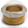 Футорка латунная ВР-НР (ВН-НАР) Ду 20-40 (3/4&quot;- 1 1/2&quot;) никель Aquasfera