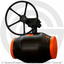 Кран стальной под приварку с редуктором Ду-250 Ру-25 L=630мм АДЛ КШТ.12.250.25