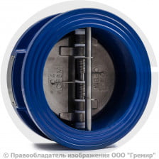 Клапан обратный двухстворчатый чугунный межфланцевый Ду-50 Ру-16 (Т<120°С) ств нерж Benarmo