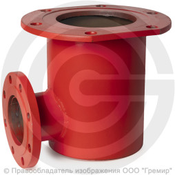 Подставка пожарная односторонняя фланцевая ППОФ стальная Ду-100 Ру-10 КЗСД