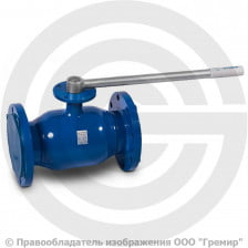 Кран стальной фланцевый ISO Ду-200 Ру-16 L=530мм полнопроходной Temper КШ.Ц.Ф. П/П