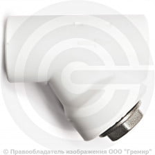Фильтр PP-R сетчатый белый Дн 40 45гр внутренняя пайка VALFEX
