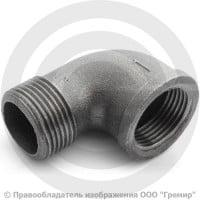 Угольник чугунный ВР-НР (ВН-НАР) Ду 32 (1 1/4")