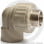 Угольник PP-R комбинированный серый НР (НАР) Дн 25-3/4" 90гр Pro Aqua