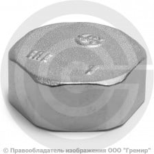 Заглушка латунная ВР (ВН) Ду-32 (1 1/4") никель Aquasfera