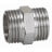 Ниппель латунный НР (НАР) Ду-20 (3/4&quot;) никель SantechSystems
