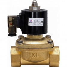 Клапан электромагнитный латунный Ду-15 (1/2") Ру-7 ВР (ВН) с катушкой 220В (Т<90°С) НЗ СК-11 Росма
