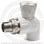 Кран PP-R Дн 20-1/2" НР (НАР) угловой для радиатора белый RTP (РосТурПласт)