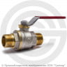 Кран латунный Ду-15 (1/2&quot;) Ру-42 НР (НАР) никель полнопроходной рычаг Giacomini R913L