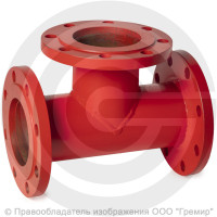 Тройник фланцевый ТФ стальной Ду 600-500 Ру-16 КЗСД
