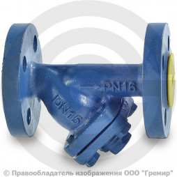 Фильтр сетчатый Y-образный чугунный фланцевый Ду-125 Ру-16 (Т<300°С) Tecofi F3240N