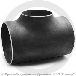 Тройник П 377х12-219х8 (Ду 350-200) стальной (Ст.20) переходной ГОСТ 17376