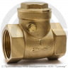 Клапан обратный поворотный латунный Ду-15 (1/2&quot;) Ру-40 ВР (ВН) (Т&lt;100°С) латунь+EPDM Aquasfera 3004
