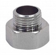 Переход латунный (переходник) НР-ВР (НАР-ВН) Ду 10-15 (3/8"-1/2") никель SantechSystems