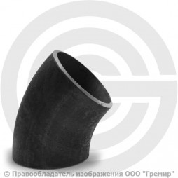 Отвод П45 273х8 (Ду-250) стальной (Ст.20) 45 градусов ГОСТ 17375 Отвод П45 273х8 (Ду-250) стальной (Ст.20) 45 градусов ГОСТ 17375