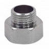 Переход латунный (переходник) НР-ВР (НАР-ВН) Ду 15-25 (1/2&quot;-1&quot;) никель SantechSystems
