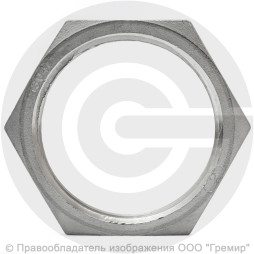 Контргайка нержавеющая AISI 304 6-ти гранная ВР-ВP Ду-50 (2")