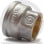 Муфта латунная переходная ВР (ВН) Ду 10-8 (3/8"- 1/4") никель Aquasfera