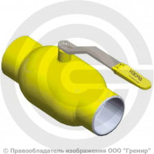 Кран газ стальной под приварку Ду-32 Ру-16 L=170мм Broen Ballomax 11с10фт КШГ 70.002.032